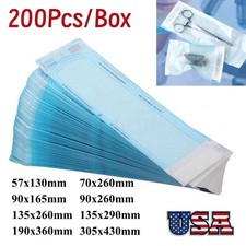 200 Self Sterilization Pouches Disposable Pouch Sterilizer Bags Self-sealing Bag