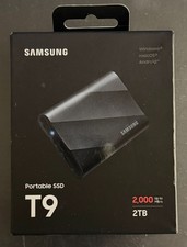 BRAND NEW SEALED Samsung T9 Portable 2TB 2000MB/s SSD - Black (MU-PG2T0B/AM)