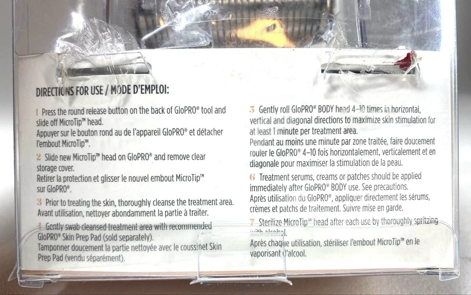 Cabezal de fijación BeautyBio GloPro Body Microtip NUEVO EN CAJA agujas 0,5 mm precio de venta sugerido por el fabricante 66 USD Foto 3 de 4