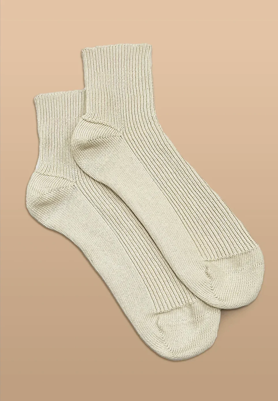 Cottonique Eczema Free, Elastic-Free 100% Organic Cotton Ankle Socks, 2 Pairs