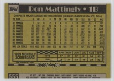 1990 Topps Blank Front Jack Morris #555 HOF 0gx4
