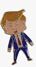 HAPPY TRUMP BADGE Lapel Hat Pin HIGH DEMAND 