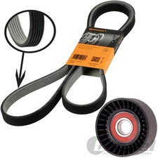 CONTI DOPPELKEILRIPPENRIEMEN+SPANNROLLE passend für VW GOLF 4 A3 TT 1.6 1.8T 2.0