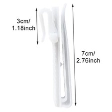 Crochets de Rideau en Plastique Réglables pour Rideaux 100pcs Réglage Flexible