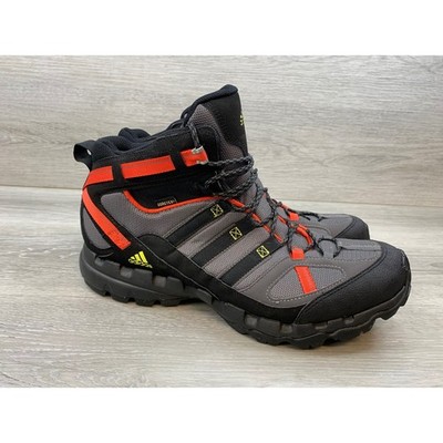 Adidas Terrex Gore-Tex Hiking Boots Men's 12 Grey Black Orange G40608 Mid Top