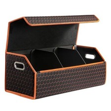 Car Organizers and Storage - Trunk Organizer for Extra Large Orange-Honeycomb