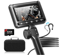 Endoscopio articulado bidireccional con luz para mecánica automotriz y aeronáuti