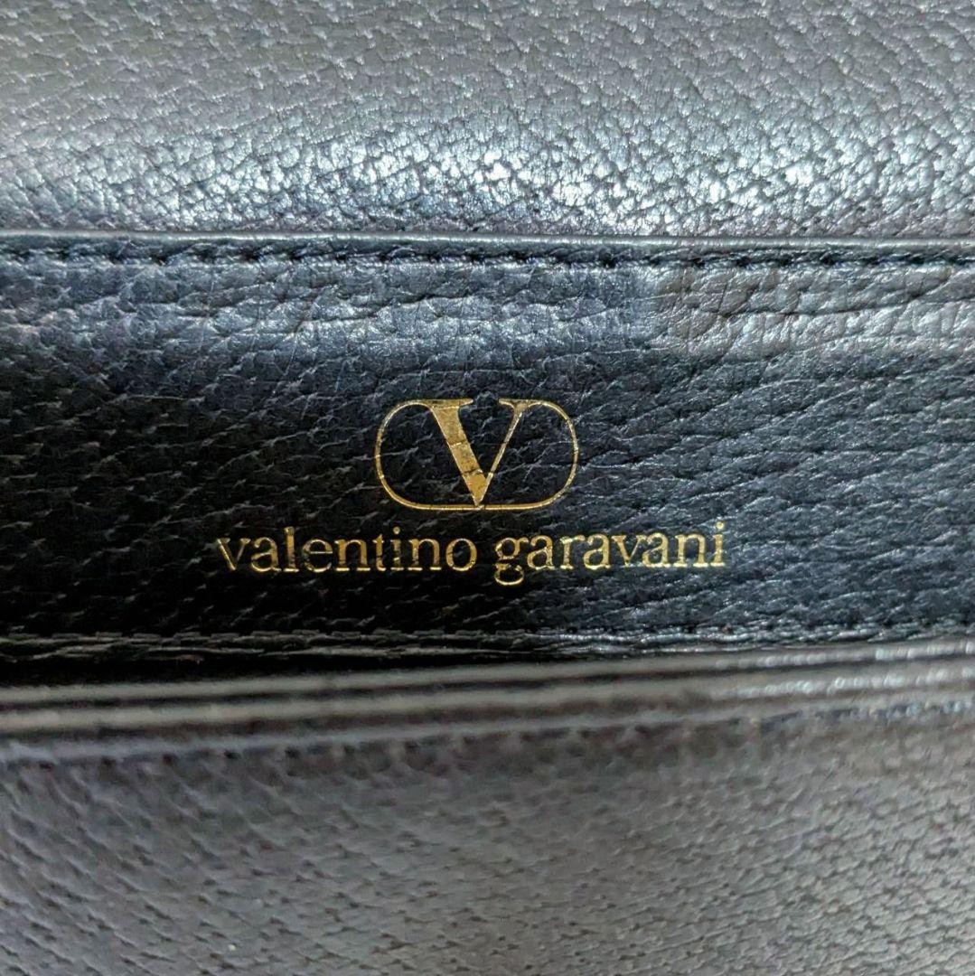 Valentino Garavani Black Leather Shoulder Bag with Gold Hardware, Vintage Japan thumbnail 12