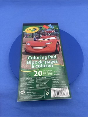 Crayola Disney Cars Coloring Pad Lightning McQueen Races Piston Cup 18 Pages