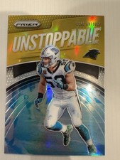 2018 Panini Prizm Luke Kuechly Unstoppable Gold /10
