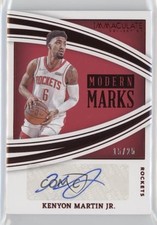 2021 Panini Immaculate Modern Marks Red 15/25 Kenyon Martin Jr #MM-KMJ Auto 6ns