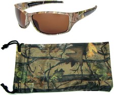 Brown Forest Camouflage Polarized Sunglasses for Men Full Frame  Free Matchi...