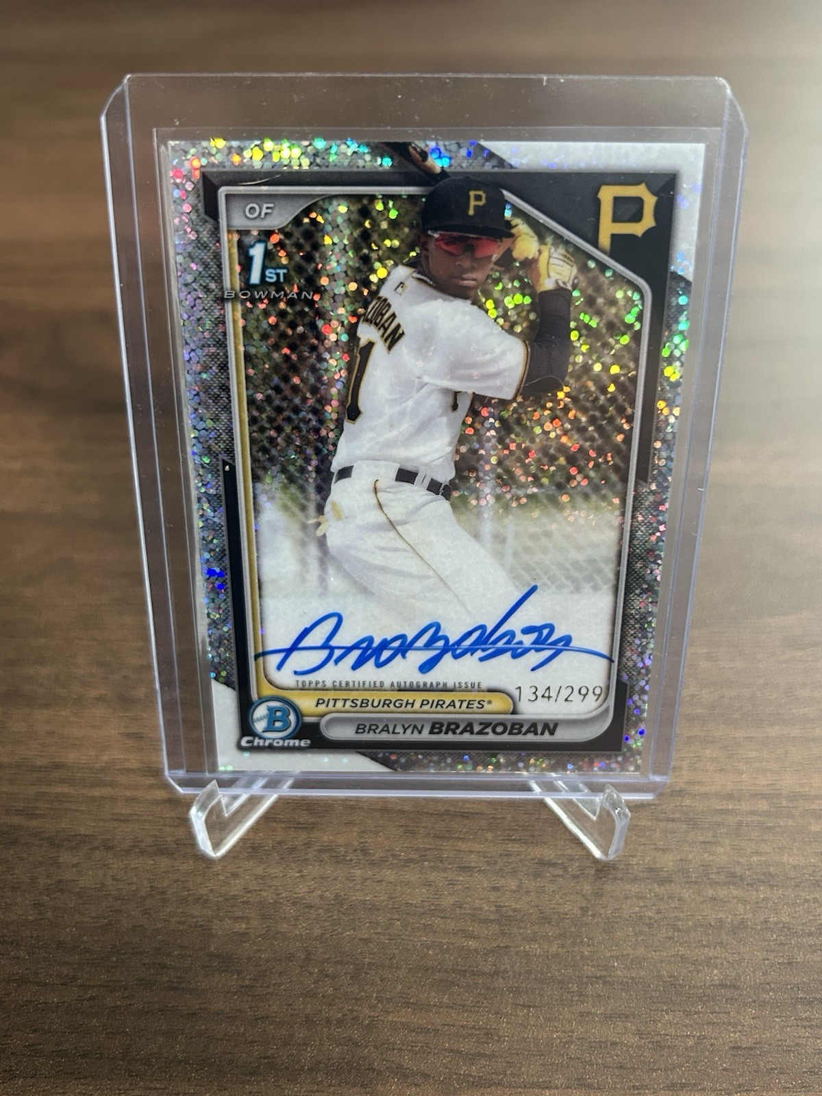 2024 Bowman Chrome - Bralyn Brazoban 1st Auto Speckle Refractor /299