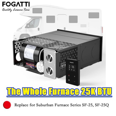 #ad Fogatti 25000 BTU RV Furnace with Thermostat RV Propane Gas Heater Doorless $699.99