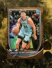 Tidjane Salaün 2025-26 Bowman Chrome #BCV-169 Reptillian Refractor ~ Hornets