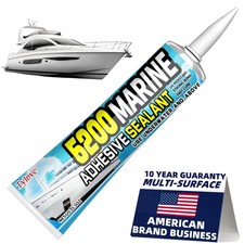 3 oz Marine Adhesive Sealant 5200 Fast Cure - Watertight Bonding for Boats,