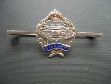 WW2 - "Tank Regiment" - Silver Sweetheart Brooch - 1939 - 45