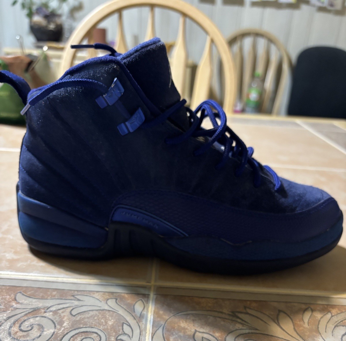 Air Jordan 12 Retro/Jumpman/Deep Royal Blue/Sz 7Y/#153265-400/RARE