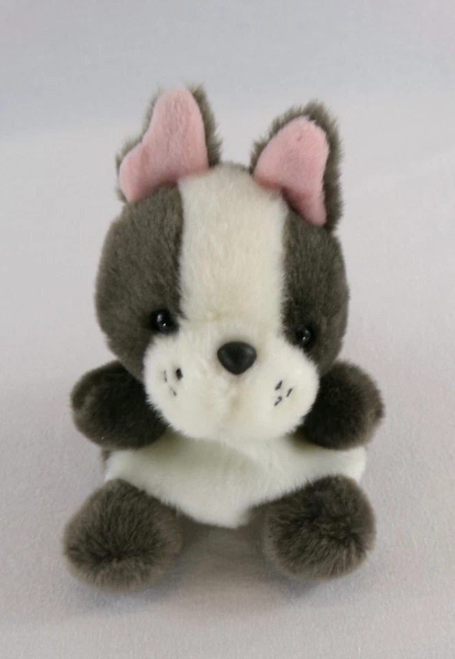 Palm Pals Beau French Bulldog Plush Soft Toy Dog 5" Stuffed Animal by Aurora EUC - Image 2 of 4