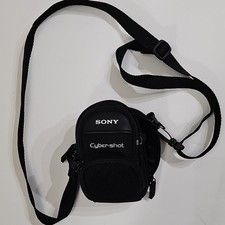 Sony Cyber-shot Black Nylon Shoulder Bag with Strap  Compartments for Camera