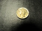 1945 P Silver Mercury Dime Unc. Toner