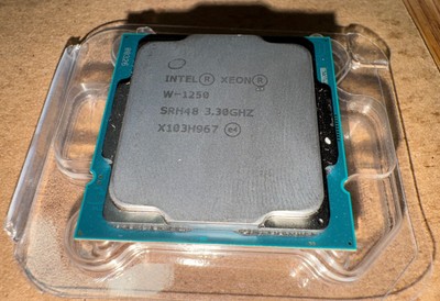 Intel Xeon W-1250 SRH48 3.30GHz CPU/Processors Great for Home Server / NAS