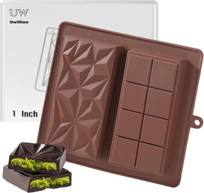 Deep Chocolate Bar Mold Silicone 1 Inch Dubai Pistachio Chocolate Bar Thick Mold