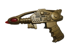 Vintage Rare Gold space ray gun Made in Taiwan