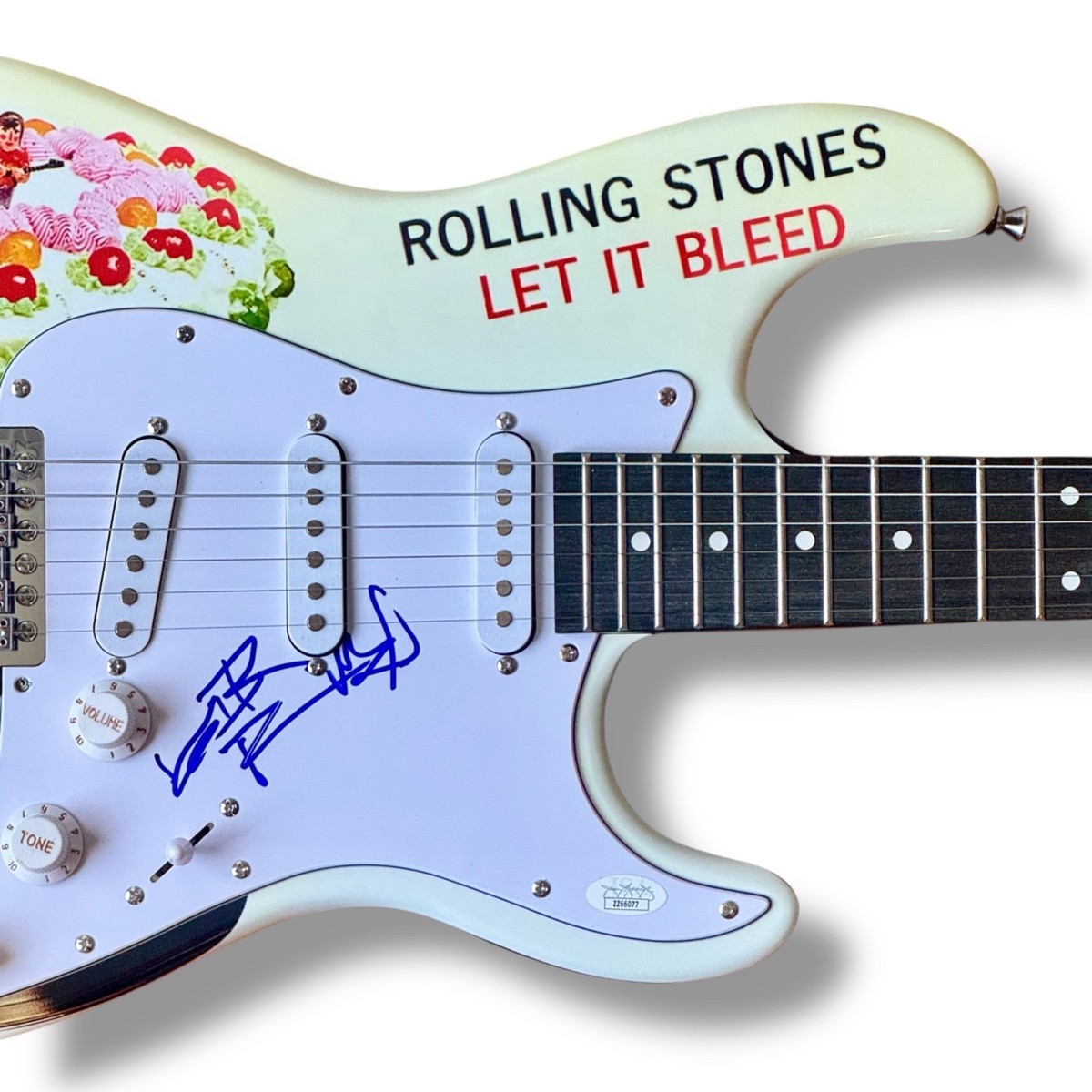 Keith Richards Signed Guitar Custom JSA COA The Rolling Stones Let