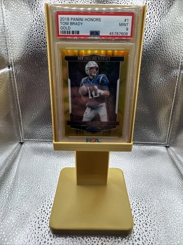 2018 Tom Brady Panini Honors Prizm Gold #1 /75 PSA 9 POP 15
