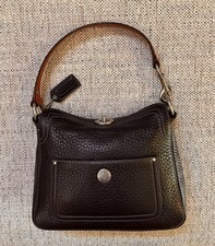 Coach Chelsea Turnlock Fold Top Small Chocolate Brown Hobo Bag