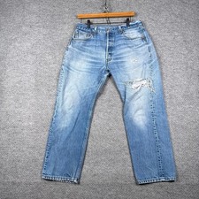 Vintage Levis 501xx Jeans Mens 36x30 Fits 32x28 Made in USA Button Fly 90s