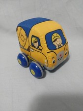 Melissa  Doug K's Kids Pull-Back Toy Cloth Cement Truck 9-36mos Car Truck EUC