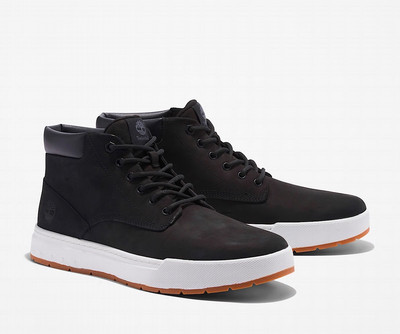New Timberland Men s Maple Grove Chukka Boots Black Nubuck - Size 8 / EU41.5 NIB
