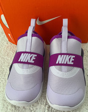 Nike Flex Runner 4 Kids Slip-On Athletic Shoes Color: Violet Mist Sz 10 C NIB