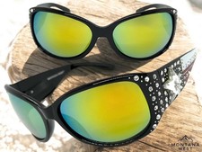 Women's Classy Elegant Western Cowgirl Montana West Bling SUNGLASSES Texas Flag
