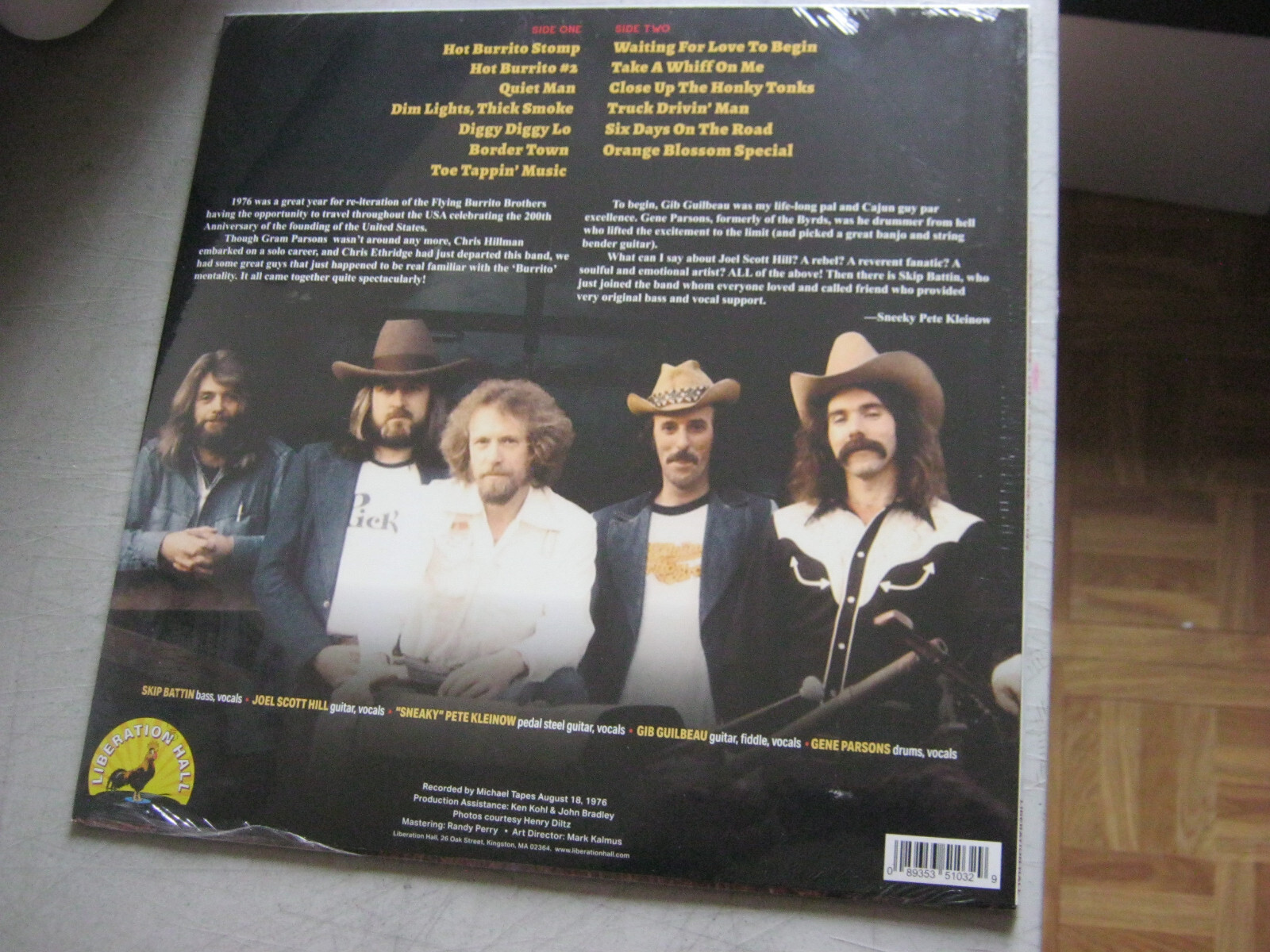 The Flying Burrito Brothers Live From The Bottom Line NYC 1976 NEW LP