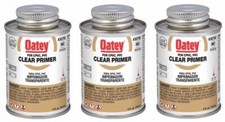 Oatey 30750 4 Oz. Clear Pipe Primer  Cleaner- Pack of 3