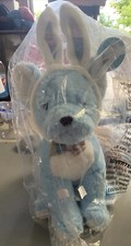 FAO Schwartz Birthday Dog Plush With Party Hat Headband Blue New Tags 12  