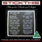 <!--F#f_0-->Holden Monaro GTS Sandman - Fuse Cover Panel Sticker Decal - Suit HQ HJ<!--F/-->