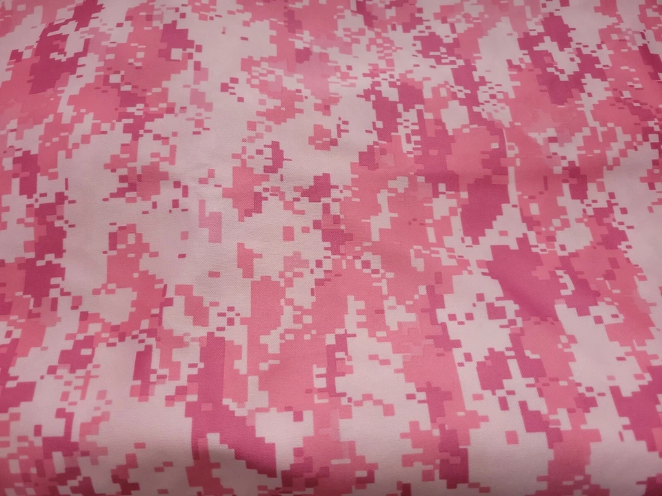 Pink Pixel Camouflage Stretch Knit Fabric One Piece 66" W x 1 yard 12" L New - Image 4 of 4