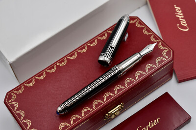 LOUIS CARTIER Railroad Decor Black Lacquer Limited Edition 422