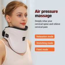 Air Pressure Neck Traction Massager Heating Chiropractic Cervical Pain Relief