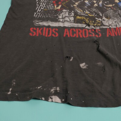 SKID ROW 1990年 300GIGS ヴィンテージTシャツ 当時物 Vintage Skid Row Skids Across America 1989-1990 World Tour