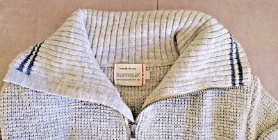 Pullover Grau DEVOLD Herren Gr. L 100% Wolle