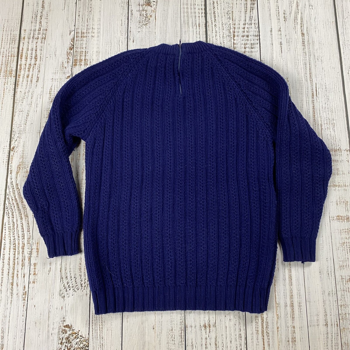 VTG 50S 60S FULL FASHIONED JAPAN ACRYLIC SWEATER MADE IN JAPAN ZIP