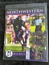NORTHWESTERN VS PENN ST FOOTBALL GAME PROGRAM + TICKET OCT 20 2001 NICE M150