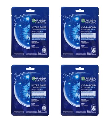 4x Garnier Hydra Bomb Tuchmaske Nacht , 4x28g EAN3600542258142