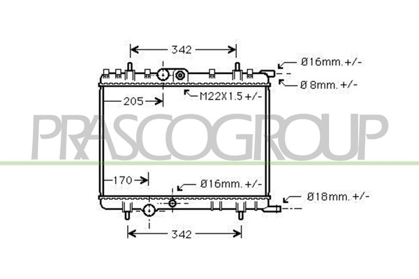 KüHler WasserküHler FüR Peugeot 206 CC CitroëN Berlingo Xsara Picasso 2D 2A/C-image