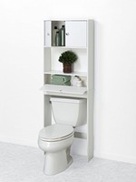 Bathroom Furniture Over Toilet Storage Drop Door Spacesaver,towels Cabinet White on sale Bathroom Furniture Over Toilet Storage Drop Door Spacesaver,towels Cabinet White on sale
